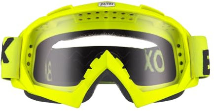 KINGBIKE Motocross Brille Mtb Brille Dirt Bike ATV Crossbrille goggle Sicherheit Tactical Riding Motorradbrillen für Herren Damen Jugend Fit ÜBer Brille (grün transparent, Erwachsene)