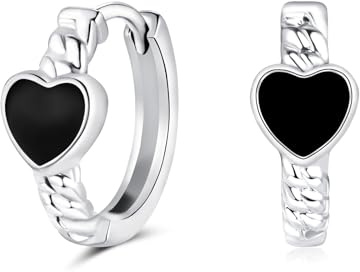 Cangall 925 Sterling Silber Creolen Klein - Hypoallergen Ohrringe für Frauen, Mädchen und Unisex - Schlafen Knorpel Huggie Kreolen