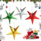 shallyong Papiersterne Weihnachten, 4 Stück Faltsterne Weihnachten 30cm, Faltsterne Weihnachten, Weihnachtsstern, Papiersterne zum Aufhängen, Weihnachtsdeko zum Aufhängen