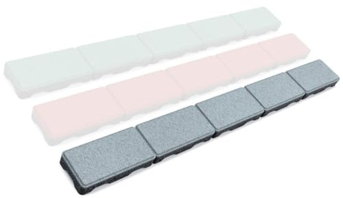 RDX Secuplay Gummi Mähkante - 100x10x3,6cm - Grau - 3er Pack
