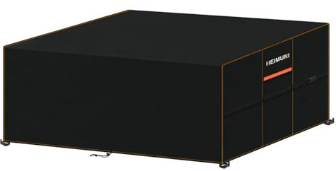 HEIMUNI Housse Salon de Jardin, 230x130x90cm Housse Table Jardin avec Corde Bache Table Exterieur Imperméable 420D Oxford, Bache de Protection Exterieur Salon de Jardin pour Table, Chaise et Canapé