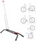 CUCESH Vertical Bike Floor Stand for Indoor Outdoor Freestanding Storage,Upright Bicycle Rack Space Saving Garage Cycle Stand for 20-27 Mountain Road Bicycles