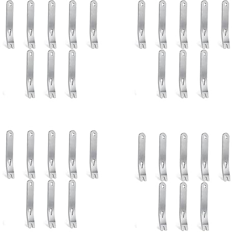 Gokoti 32 Stück Brecheisen Rostfreier Stahl Flach Multifunktions Kleine Hebel Brecheisen Brecheisen ÜBerlebens Öffner Werkzeug Set
