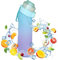 Genérico Botella de agua de aire 650ml con 7 cápsulas de sabor, libre de BPA, a prueba de fugas y ecológica, hidratación perfecta para gimnasio, oficina, viajes y aventuras al aire libre
