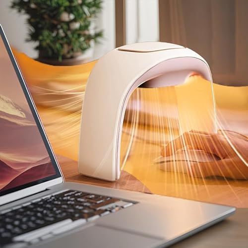 NIFBANG Heizlüfter Energiesparend,Faltbare Beheizbare Tischunterlage Handwärmer für Schreibtisch,Thermostat Einstellbare Temperatur Elektrische Heizung Hand Heater,Geschenk für Frauen Männer,Weiß