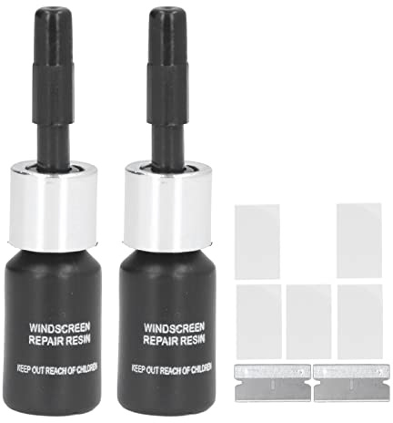 2 unidades de líquido reparador de parabrisas para coches, líquido reparador de grietas, líquido reparador de cristales para ventanas de automóviles