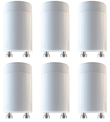 NCC-Licht 6 x Starter ST10 für Leuchtstoffröhren 4-65W 230V Einzelschaltung | Zuverlässiger Zündstarter für Single Schaltung von Leuchtstofflampen und Neonröhren