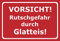 Melis-Folienwerkstatt Schild Rutschgefahr Glatteis - 30x20cm - Bohrlöcher - 3mm Aluverbund – 20 VAR S00018-012-D