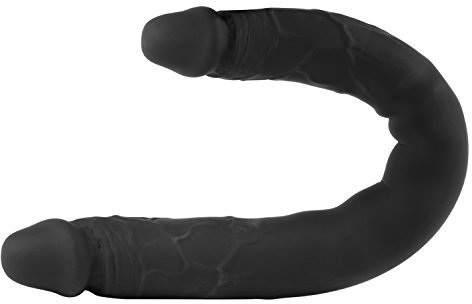 Deluxe Doppeldildo Poppduo, Silikon Double Dong Dildo für Doppelpenetration, Penis Nachbildung mit 30 cm Länge, von Venize