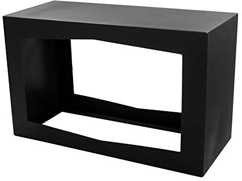 YERD Holzbox: stabiles Kaminholz-Regal 80x50x35cm in echtem Corten-Stahl oder Stahl schwarz/anthrazitt, verschweißtes Stahl-Regal stapelbar (Stahl schwarz 1,6mm)