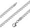 Avesano Panzerkette Herren 925 Silber Halskette für Ihn 4,3 mm breit, Silberkette Länge 50 cm, 101042-050
