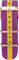 Sailor Damen Herren Nylon Armband Port Antonio lila-gelb BSL101-2003-20, Breite Armband:20mm (normal), Farbe Edelstahl:Rosègold