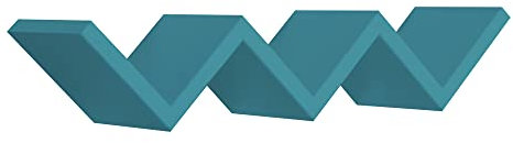 MODULARREDO | SAETTA Mensola da Muro, Mensola Cameretta, Mensola da Parete, Mensole Cameretta Bimbo, 57x11 p15.5 cm, Blu Laguna - Made in Italy