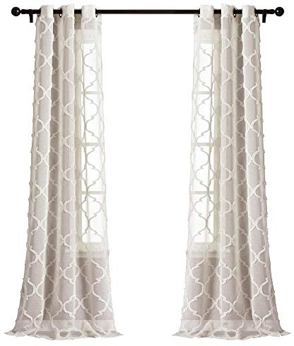 Lush Decor Avon Fenstervorhang, 213,4 x 96,5 cm, Beige