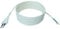 Anschlussleitung Zuleitung Euro-Stecker Netzkabel Stromkabel 2-polig 2 x 0,75mm2 (Weiss, 10,0 Meter)
