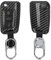 kwmobile Accessoire Clé de Voiture Compatible avec VW Golf 7 MK7 3-Bouton - Coque de Protection avec Fermteture Magnétique Carbone Noir