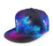 Baseball-Kappe für Herren und Damen, Regenbogen-Batik-Optik, verstellbar, 3D-Druck, Snapback, flacher Schirm, Hip-Hop-Hut, Schöne Galaxie Weltraum, Einheitsgröße
