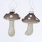 Pilz Fliegenpilz Deko Glas Dekohänger Baumschmuck Weihnachtsschmuck H 8 cm 2er Set