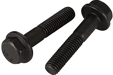 10 bulloni a testa esagonale M8 x 35 mm, lega di acciaio classe 10.9, finitura ossido nero