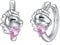 VONALA Mädchen Creolen Ohrringe 925 Sterling Silber Einhorn Ohrringe Schmuck Geburtstags Geschenk für Kinder