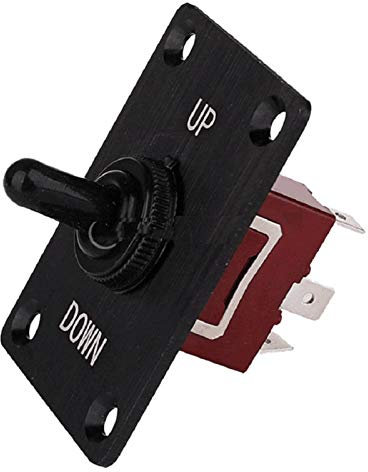Yctze Interrupteur à bascule CC 12 V Marine 3 positions On Off Su Jù Interrupteur à bascule Interrupteur à panneau Trim Tab 15 A pour camping-car, caravane, bateau, voiture, bus pour panneau de