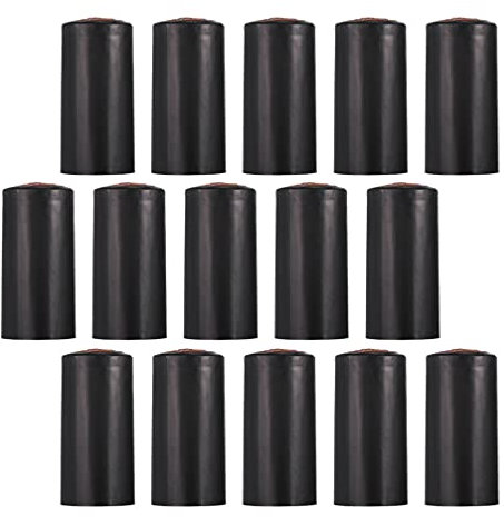 Cabilock 200Pcs Noir Thermorétractable Capsules Vin Emballages Plastiques Et Vin Capsules Capsules Rétractables pour La Fête De Mariage