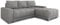 Ecksofa Pavo mit Schlaffunktion und Bettkasten - Big Sofa, Couch, Couchgarnitur, Eckcouch, Ecke, Sofagarnitur - Ottomane Universal (Grau (Sawana 21))