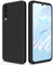 GiiYoon Hülle Kompatibel mit Huawei P30, Hochwertiges Liquid Silicone Case, Rundumschutz Handyhülle, Kratzfestes Weiches Mikrofaserfutter- Schwarz