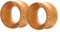 Lieson Flesh Tunnel Plug, 2 Stück Holz Flesh Tunnel Hölzerner Creolen 8mm Flesh Tunnel Braun