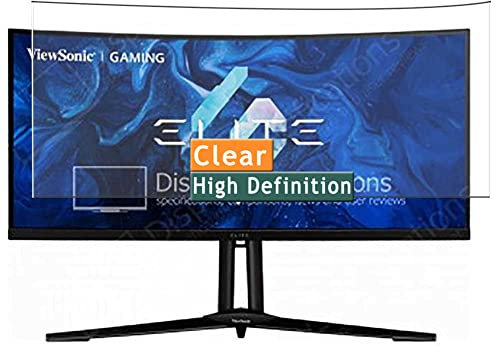 Vaxson 3-Pack Screen Protector, compatible with ViewSonic Elite XG341C-2K 34.14 Monitor, TPU Guard Film Protectors Sticker [NOT Tempered Glass]