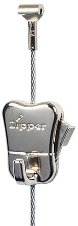 STAS Aufhängesystem Cobra + Stahlseil – Aufhängesysteme Bilder/Bilderrahmen/Poster – Haken zum Aufhängen – Ohne Bohren – 250 cm + Zipper Bilderhaken (1 Stück)
