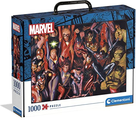 Clementoni - 39675 - Puzzle Marvel Avengers - Jigsaw Puzzle 1000 Pieces, Jigsaw Puzzle For Adults - Made In Italy