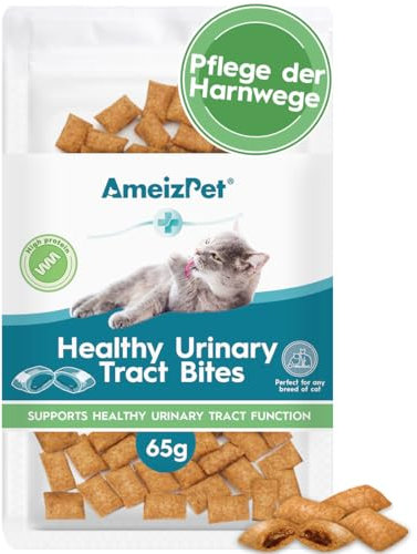 AmeizPet Golosinas Tracto Urinario para Gatos - Tracto Urinario Alimento Seco para Gatos de Interior, 65 g (2.3 oz)