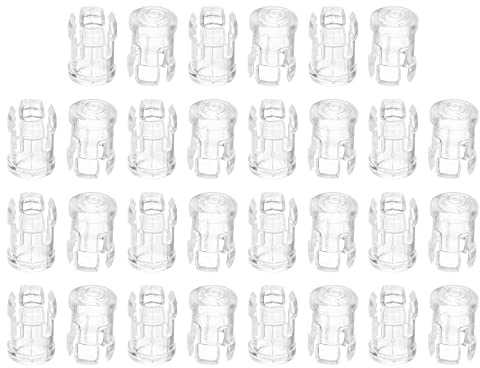 PATIKIL 100Pack 3mm Klar Leuchtdiode Halteklammer LED Lampe Steckdose Kappe | Glühbirne Schutzhülle für Lünette Montage Paneel Display Durchsichtig