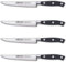 Arcos Couteaux à Steak Acier Inoxydable NITRUM, Lot de 4, Lame 130 mm, Manche Ergonomique POM, Résistant à la Corrosion, Série Riviera
