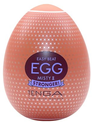 TENGA EGG Hard Misty II Masturbator für Männer - Masturbationshilfe in diskreter Verpackung - Einwegprodukt - 1 Ei (1er Pack)