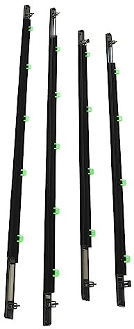 Burletes de Sello de Ventana, 4 Piezas ABS Moldura de Ventana de Coche 72450 SWA A01 Burletes Cinturón de Sellado Sello de Ventana Trasera para Cr V 2007 a 2011