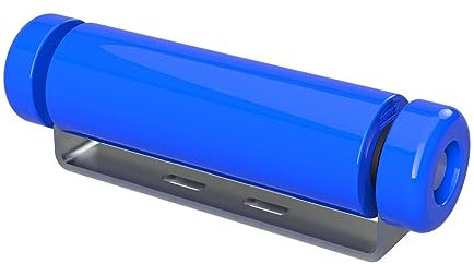 SUPROD Polyurethan Seitenrolle mit Halter inkl. Endkappen Bootstrailer Sliphilfe verzinkt 250 mm (+ EC), blau