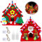 Bastelset Weihnachten, 2 Stk Weihnachten Basteln Kinder, Weihnachten Deko, Weihnachts Bastelsets, Wichtelhaus Zubehör, Weihnachten Moosgummi Bastelset, Weihnachtsbasteln Kinder für DIY Bastelnset Deko