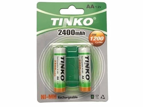 AA 2400mAh Rechargeable Battery (2 pack) NI-MH 1.2v