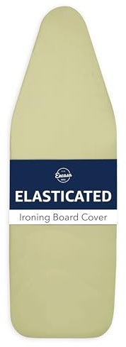 Encasa Ironing Board Covers (125x39 cm) Elastic Tightening with Thick 4 mm Felt Padding, Easy Fit, Scorch Resistant, Plain Colors- Sage