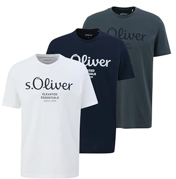 s.Oliver Herren T-Shirt mit Logodruck