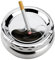 1PC QUALSEN Cenicero,Cenicero con Tapa,Cenicero de Mesa, Cenicero Giratorio, Cenicero de Acero Inoxidable Para Interior y Exterior, Cenicero Redondo, Ceniceros apto Para uso Interior y Exterior