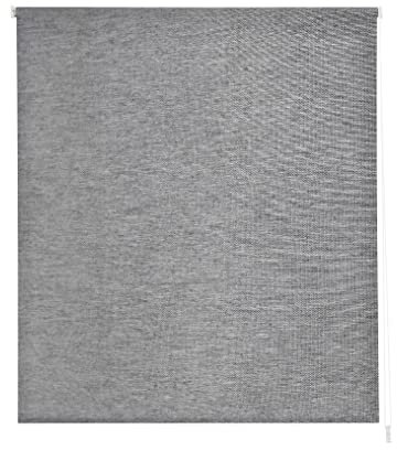 Estoralis | BRAN | Modernes Design-Rollo | Lichtdurchlässig Stoff | Farbe - Grau | 80 x 255 cm (Breite/Höhe) Stoffgröße 77 x 250 cm | Rollos für Fenster und Türen