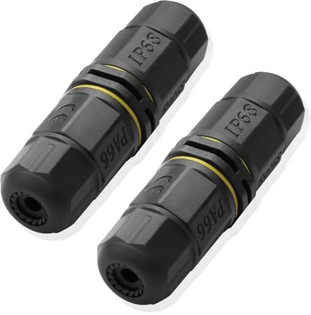 JSADZKJ IP68 Waterproof Electrical Cable Connector Outdoor Waterproof M20 3 Pole Plug Connector Wire Range(Ø3 4.5-10mm) for Outdoor Led Lighting,Street Lamps and Street Landscape Lights 2pcs (3PIN)
