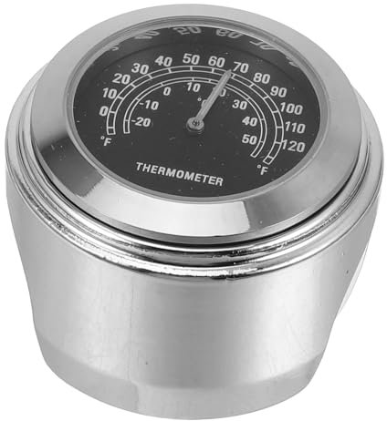 Mobestech Temperaturanzeige Für Motorräder -lenkerthermometer Thermometer Für Außentemperatur-thermometer Außenthermometer Mini-thermometer Aluminiumlegierung