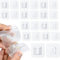 Klebehaken 20 Paar Set Transparent，Klebehalterung, kein Bohren erforderlich, selbstklebende doppelseitige Wandhaken，abnehmbar, geeignet für Küche, Bad, Wohnzimmer