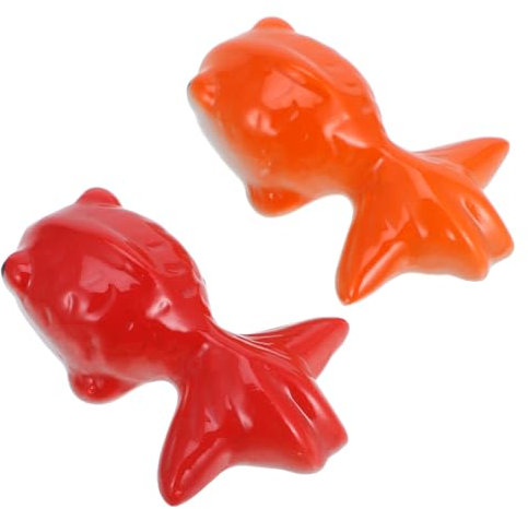 BESPORTBLE Schwimmender Fisch Aus Keramik Koi-Fisch Gefälschter Fisch Aquarium-Figur Realistische Künstliche Fischstatue Teich-Aquarium-Dekoration Teehaustier