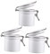 Mikinona 3pcs Eyelash Glue Storage Jar Moisture Container for Eyelash Extensions Reliable Beauty Tool White Design Keeps Glue Fresh