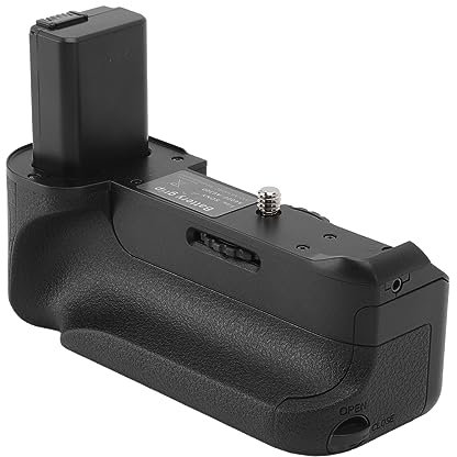 Camera Battery Grip, Vertical Battery Grip Replacement for 6000 A6300 A6400 A6100 A6500 Cameras, Works with 1 or 2 Pieces NP FW50 Batteries